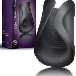 10 Speed Rush Palm Stroker - Black