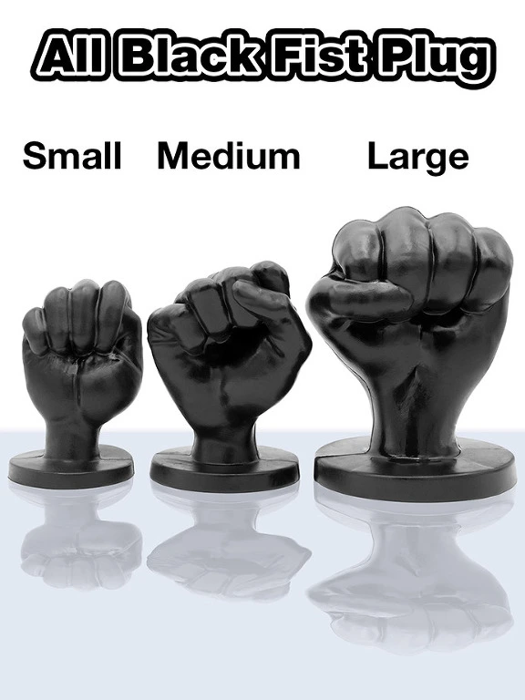 All Black Fist Plug 93 - Medium 9 All Black Fist Plug 93 - Medium – Image 7