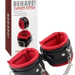 Behave! Luxury Fetish - Menottes Super Soft Ankle Cuffs