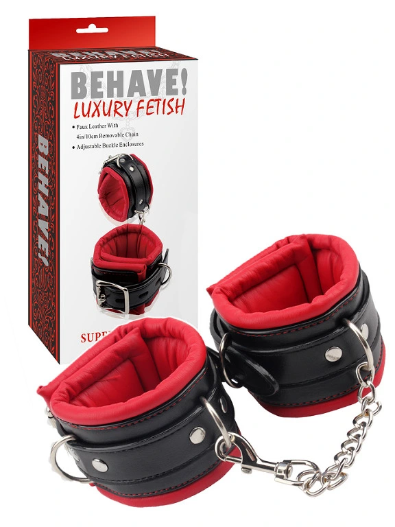Behave! Luxury Fetish - Menottes Super Soft Ankle Cuffs 3 Behave! Luxury Fetish - Menottes Super Soft Ankle Cuffs