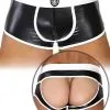 Boxer Bottomless Fetish - Noir/blanc -Poppers Soldes Boutique boxer bottomless fetish noir blanc 0 1 9079