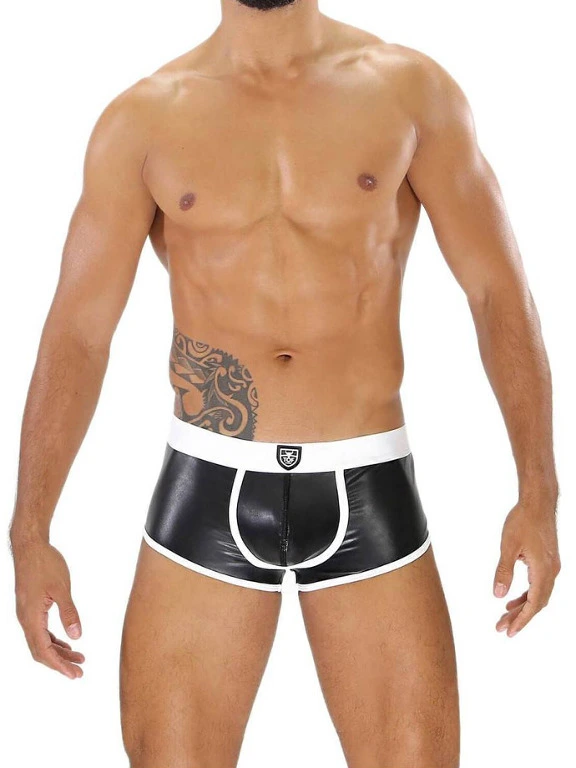 Boxer Bottomless Fetish - Noir/blanc 4 Boxer Bottomless Fetish - Noir/blanc – Image 2
