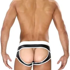 Boxer Bottomless Fetish - Noir/blanc 9 Boxer Bottomless Fetish - Noir/blanc -Poppers Soldes Boutique boxer bottomless fetish noir blanc 3 1 9079