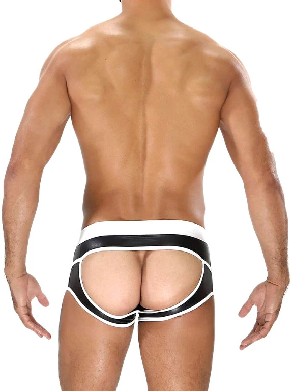 Boxer Bottomless Fetish - Noir/blanc 6 Boxer Bottomless Fetish - Noir/blanc – Image 4