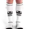 Chaussettes Brutus Gas Mask Party Pockets - Blanc/noir -Poppers Soldes Boutique chaussettes brutus gas mask party pockets blanc noir 0 1 9132
