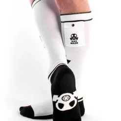 Chaussettes Brutus Gas Mask Party Pockets - Blanc/noir -Poppers Soldes Boutique chaussettes brutus gas mask party pockets blanc noir 2 1 9132