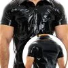 Chemise Viral Vinyl - Noir 2 Chemise Viral Vinyl - Noir -Poppers Soldes Boutique chemise viral vinyl noir 0 1 8748