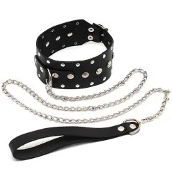 Collier ? Clous Et Laisse De Chien