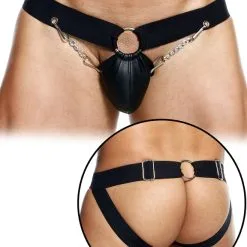 DNGEON Chain Jockstrap - Noir