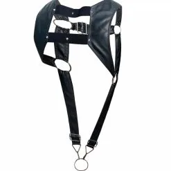 DNGEON Croptop Cockring Harness - Noir -Poppers Soldes Boutique dngeon croptop cockring harness noir 4 2 9298