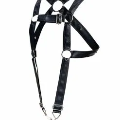 DNGEON Cross Cockring Harness - Noir -Poppers Soldes Boutique dngeon cross cockring harness noir 4 1 9339