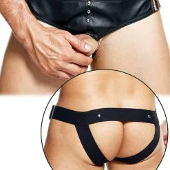 DNGEON Jockstrap Cockring - Noir