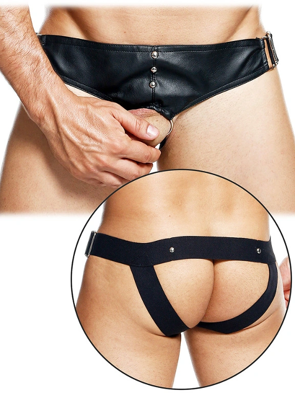 DNGEON Jockstrap Cockring - Noir 3 DNGEON Jockstrap Cockring - Noir