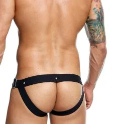 DNGEON Peakaboo Jockstrap - Noir -Poppers Soldes Boutique dngeon peakaboo jockstrap noir 4 2 9627