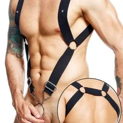 DNGEON Straight Back Harness - Noir