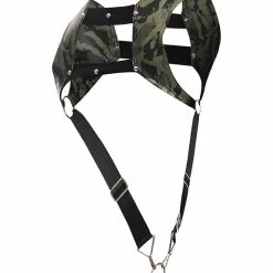 DNGEON Top Cockring Harness - Vert -Poppers Soldes Boutique dngeon top cockring harness vert 4 1 9342