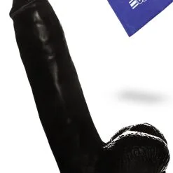 Gode Push Black 16 Cm/6.3 Inch Avec Ventouse