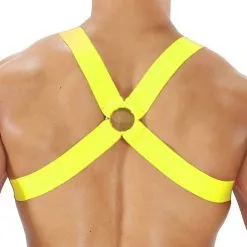 Harnais Fetish Elastic - Jaune N?on -Poppers Soldes Boutique harnais fetish elastic jaune non 2 1 9070