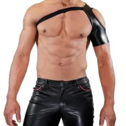 Harnais Open Shoulder - Noir -Poppers Soldes Boutique harnais open shoulder noir 1 1 9077