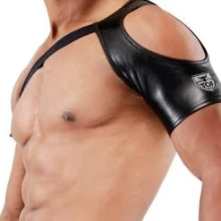 Harnais Open Shoulder - Noir -Poppers Soldes Boutique harnais open shoulder noir 3 1 9077