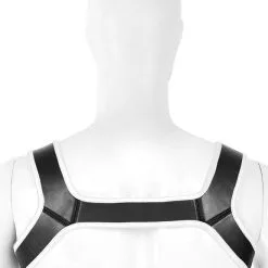 Harnais Puppy Dog En Neoprene - Blanc -Poppers Soldes Boutique harnais puppy dog en neoprene blanc 2 1 8383