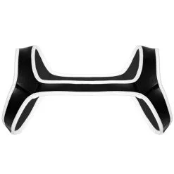 Harnais Puppy Dog En Neoprene - Blanc -Poppers Soldes Boutique harnais puppy dog en neoprene blanc 3 1 8383