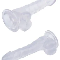 Hi-Rubber 7.7 Inch Dildo Transparent -Poppers Soldes Boutique hi rubber 77 inch dildo transparent 3 1 8900
