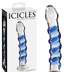 Icicles No. 05 - Dildo De Massage En Verre Souffl?