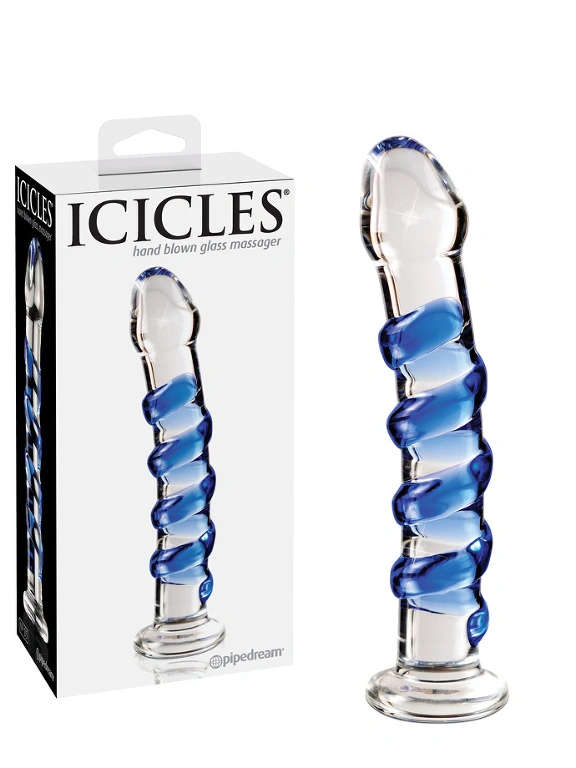 Icicles No. 05 - Dildo De Massage En Verre Souffl? 3 Icicles No. 05 - Dildo De Massage En Verre Souffl?