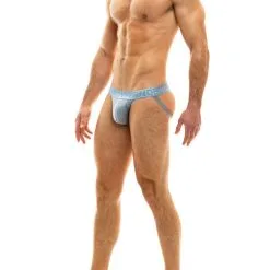Jockstrap Glam Sparkle - Steel Blue -Poppers Soldes Boutique jockstrap glam sparkle steel blue 2 1 9019