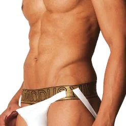 Jockstrap Plain - Blanc / Bronze