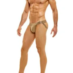 Jockstrap V. Fluid - Camel -Poppers Soldes Boutique jockstrap v fluid camel 2 1 9312
