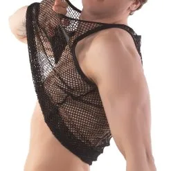 Mesh Tank Top Iriso - Noir -Poppers Soldes Boutique mesh tank top iriso noir 2 1 9455