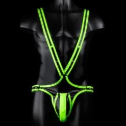 Ouch! Glow In The Dark - Full Body Harness -Poppers Soldes Boutique ouch glow in the dark full body harness 3 1 9526