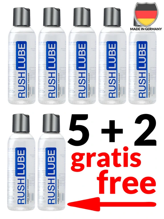 Pack De 5 Rush Lube ? Base D'eau 100 Ml + 2 Gratuits 3 Pack De 5 Rush Lube ? Base D'eau 100 Ml + 2 Gratuits