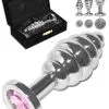 Plug Anal Rosebud Inox - Cristal Rose - Medium 1 Plug Anal Rosebud Inox - Cristal Rose - Medium -Poppers Soldes Boutique plug anal rosebud inox cristal rose medium 0 1 4044