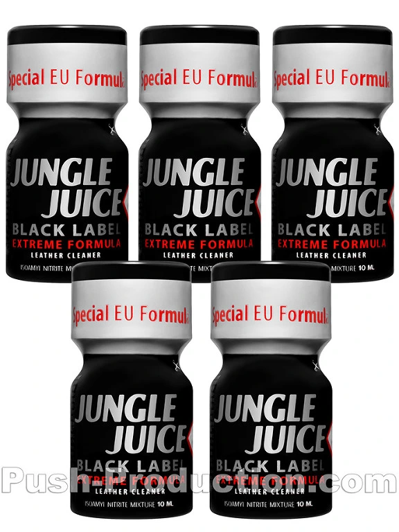Poppers Jungle Juice Black Label 10 Ml - Pack De 5 3 Poppers Jungle Juice Black Label 10 Ml - Pack De 5