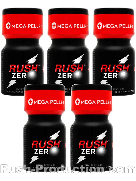Poppers Rush Zero 10 Ml - Pack De 5 3 Poppers Rush Zero 10 Ml - Pack De 5