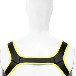 Puppy Dog Harnais En Neoprene - Jaune -Poppers Soldes Boutique puppy dog harnais en neoprene jaune 2 1 8382