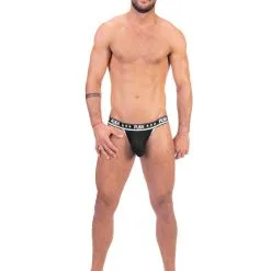 Push - Jockstrap Premium Mesh - Noir/blanc -Poppers Soldes Boutique push jockstrap premium mesh noir blanc 1 1 8979