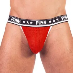 Push - Jockstrap Premium Mesh - Rouge/blanc 11 Push - Jockstrap Premium Mesh - Rouge/blanc -Poppers Soldes Boutique push jockstrap premium mesh rouge blanc 4 1 8976