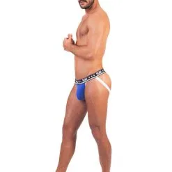 Push - Jockstrap Premium Mesh - Royal/blanc -Poppers Soldes Boutique push jockstrap premium mesh royal blanc 2 1 8977