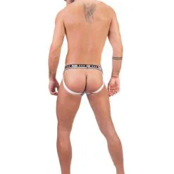 Push - Jockstrap Premium Mesh - Royal/blanc -Poppers Soldes Boutique push jockstrap premium mesh royal blanc 3 1 8977