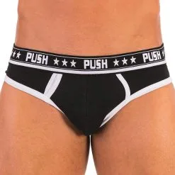 Push - Slip Premium Cotton - Noir/blanc