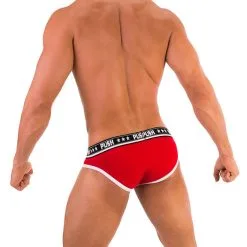 Push - Slip Premium Cotton - Rouge/blanc 8 Push - Slip Premium Cotton - Rouge/blanc -Poppers Soldes Boutique push slip premium cotton rouge blanc 2 1 7827