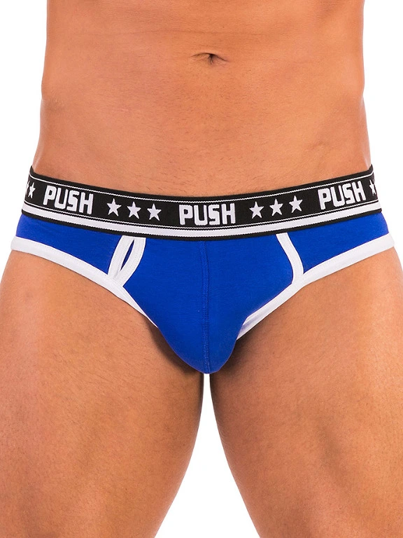 Push - Slip Premium Cotton - Royal/blanc 2 Push - Slip Premium Cotton - Royal/blanc