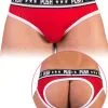 Push - Slip Premium Mesh Hole - Rouge/blanc -Poppers Soldes Boutique push slip premium mesh hole rouge blanc 0 1 7666