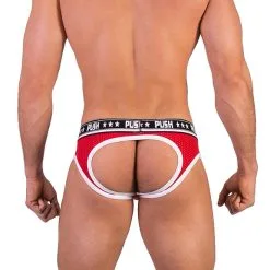 Push - Slip Premium Mesh Hole - Rouge/blanc 10 Push - Slip Premium Mesh Hole - Rouge/blanc -Poppers Soldes Boutique push slip premium mesh hole rouge blanc 3 1 7666
