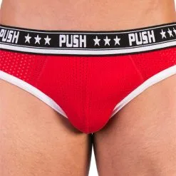 Push - Slip Premium Mesh Hole - Rouge/blanc 11 Push - Slip Premium Mesh Hole - Rouge/blanc -Poppers Soldes Boutique push slip premium mesh hole rouge blanc 4 1 7666