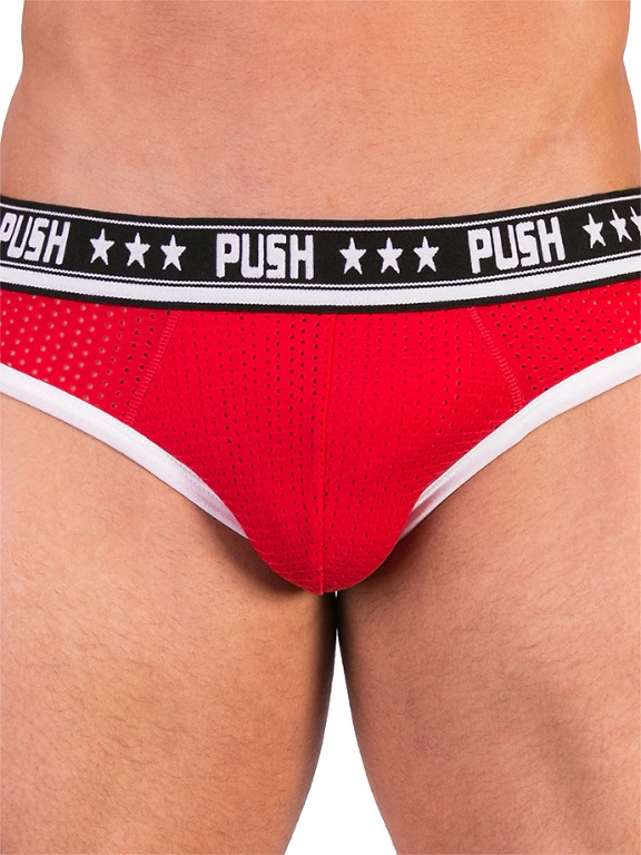 Push - Slip Premium Mesh Hole - Rouge/blanc 7 Push - Slip Premium Mesh Hole - Rouge/blanc – Image 5